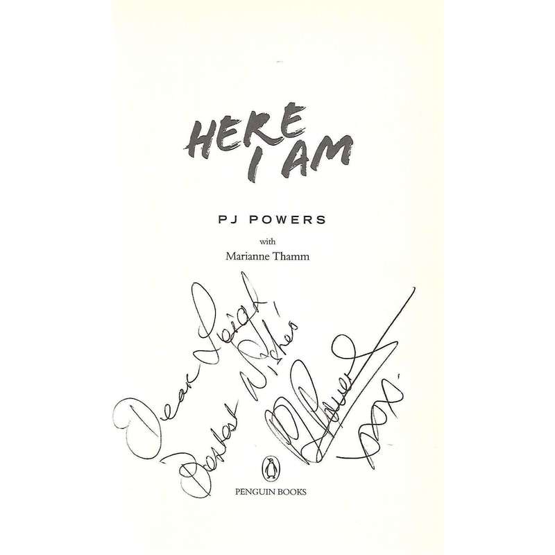 Here I Am (Inscribed by Author) | P. J. Powers & Marianne Thamm