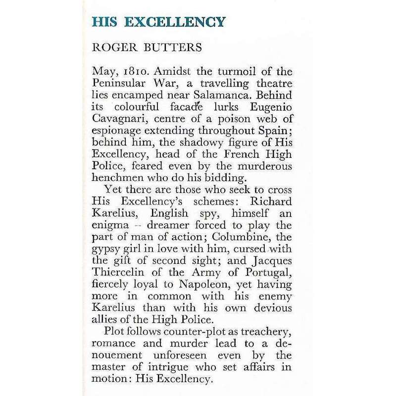 His Excellency (First Edition) | Roger Butters