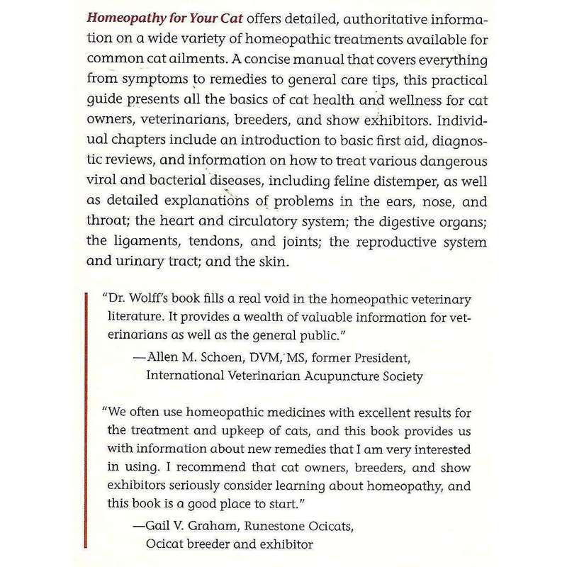 Homeopathy for Your Cat: Remedies for Common Feline Ailments | H. G. Wolff