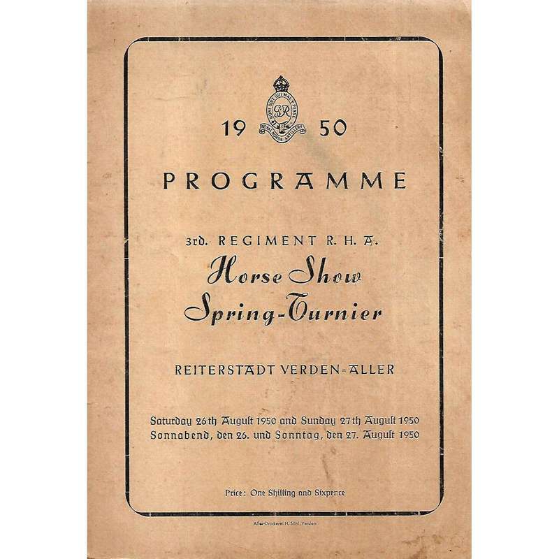 Horse Show Spring-Turnier (Programme, 1950)