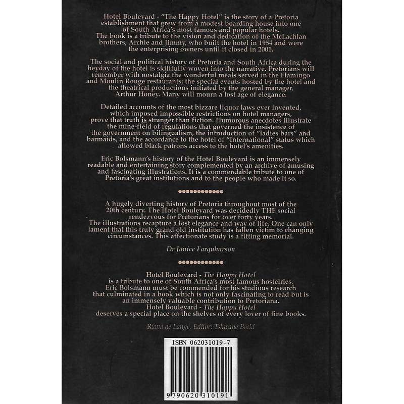 Hotel Boulevard: "The Happy Hotel" (Signed by Author and Others) | Eric Bolsmann