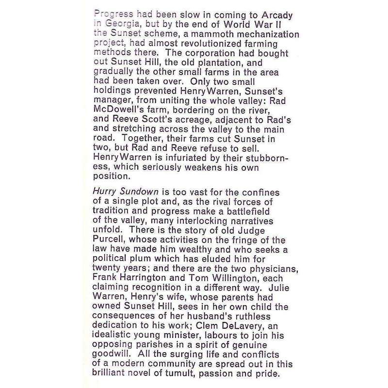 Hurry Sundown | K. B. Gilden