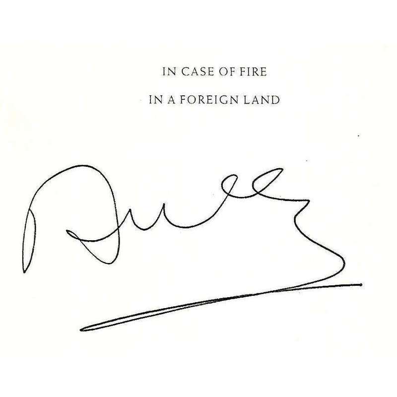 In Case of Fire in A Foreign Land: New and Collected Poems from Two Languages (Signed by Author) ...
