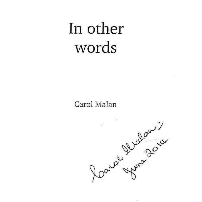 In Other Words: Short Stories in Moments of Mood and Mindset (Inscribed & Signed by Author) | Car...