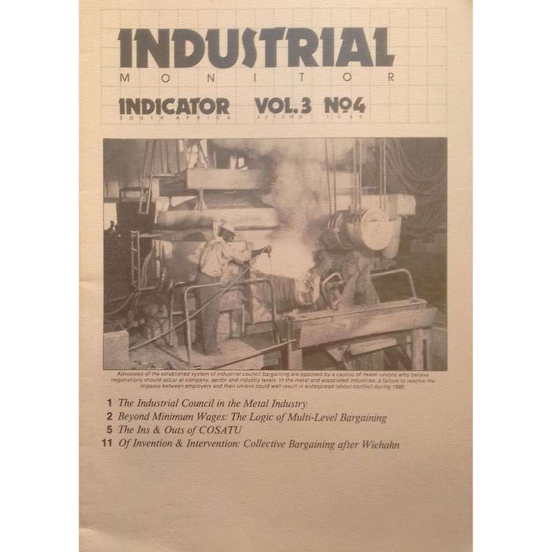 Indicator South Africa (Vol. 3, No. 3, Summer 1986, 5 Volumes in Folder)