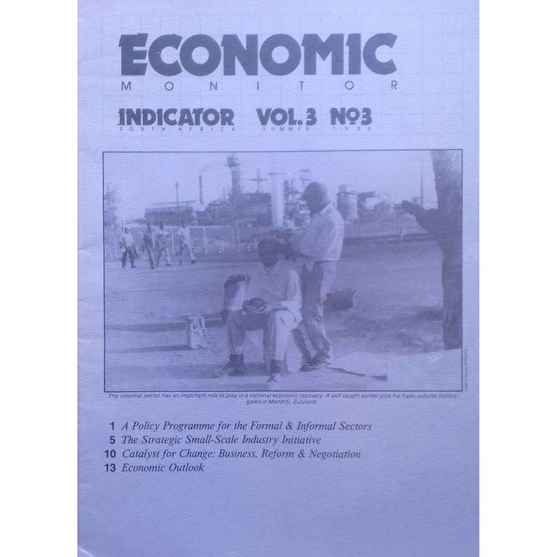 Indicator South Africa (Vol. 3, No. 3, Summer 1986, 5 Volumes in Folder)