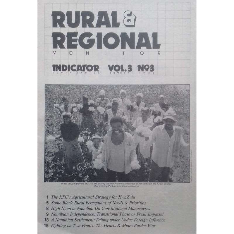 Indicator South Africa (Vol. 3, No. 3, Summer 1986, 5 Volumes in Folder)