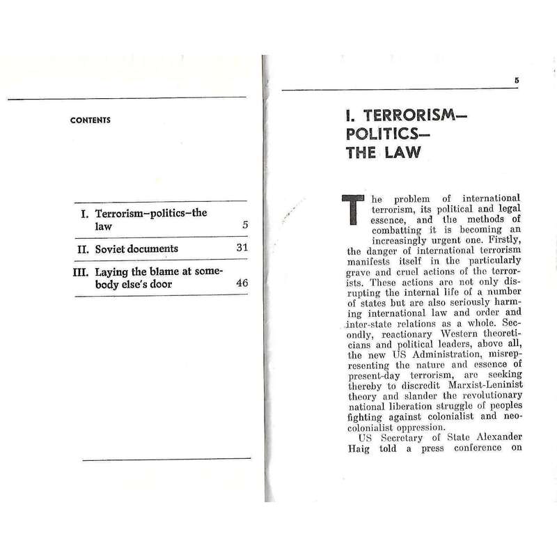 International Terrorism: Facts and Fiction