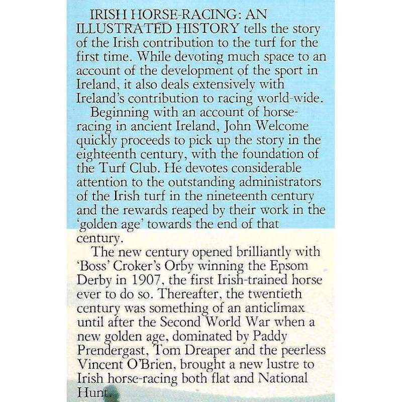 Irish Horse-Racing: An Illustrated History | John Welcome