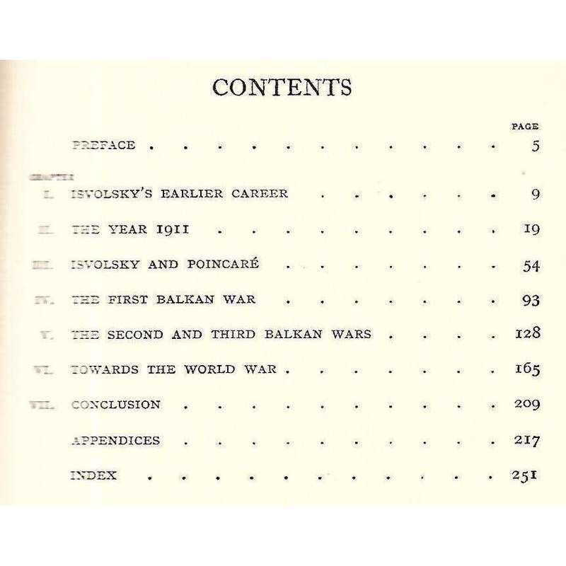 Isvolsky and the World War | Friedrich Stieve