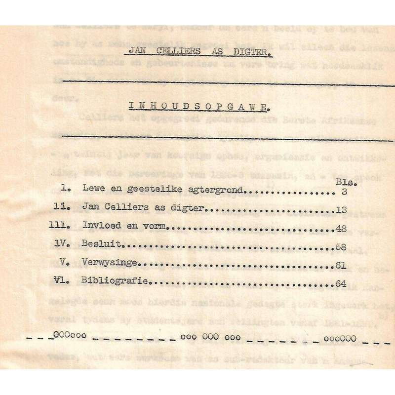 Jan Cilliers as Digter | J. S. Nieuwoudt