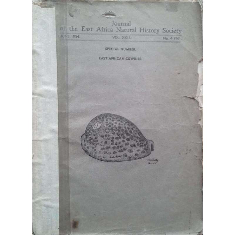Journal of the East Africa Natural History Society: Special Number on East African Cowries (Vol. ...