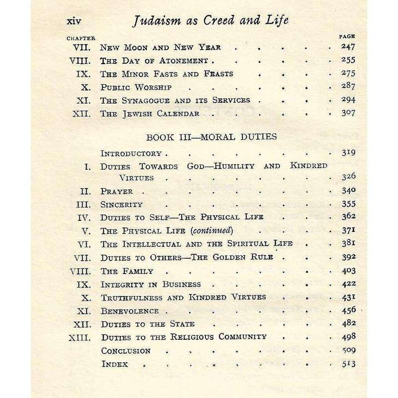 Judaism as Creed and Life | Morris Joseph