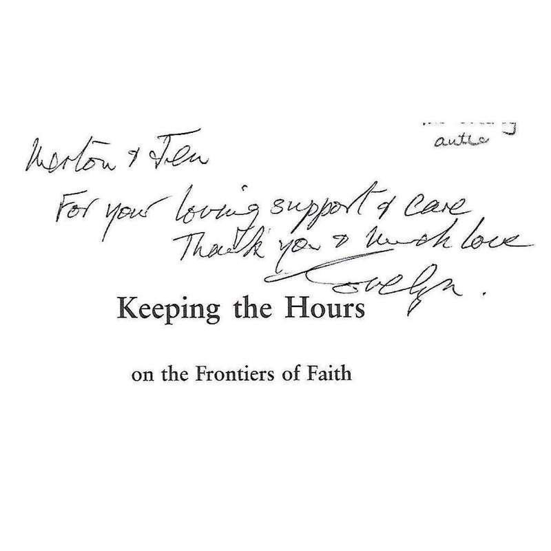 Keeping the Hours (Inscribed by Author) | Evelyn Cresswell