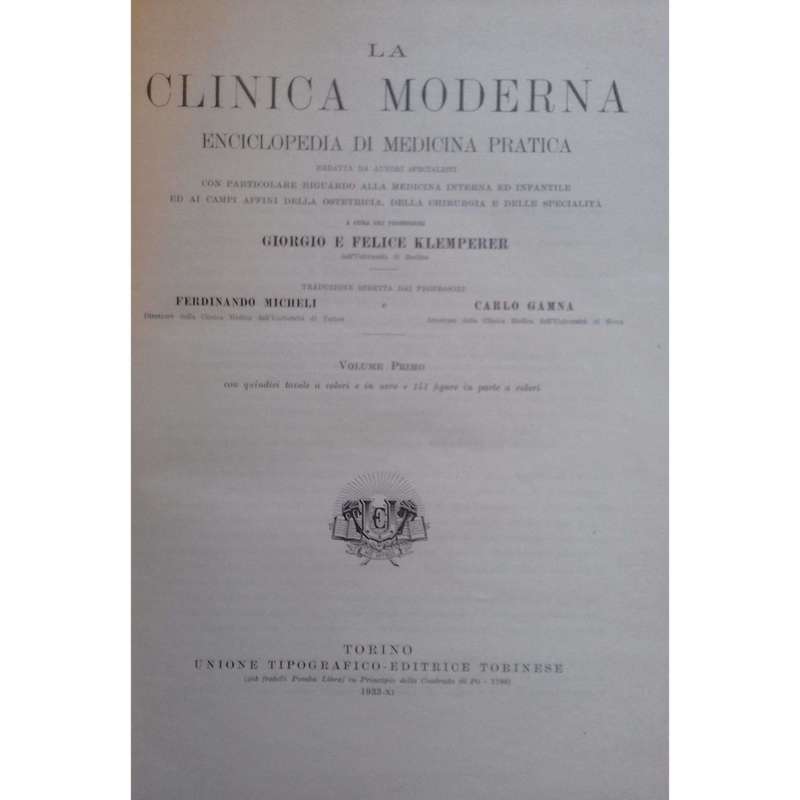 La Clinica Moderna Enciclopedia di Medicina Pratica (Italian, 8 Volumes and 2 Supplementary Volumes)