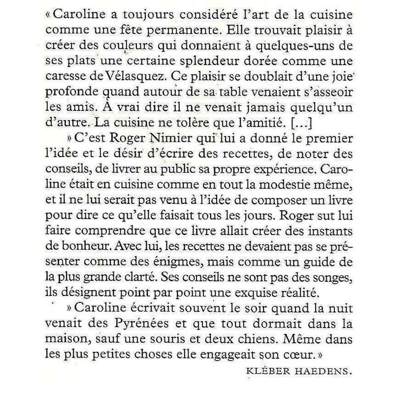 La Cuisine de Caroline (French) | Caroline Haedens