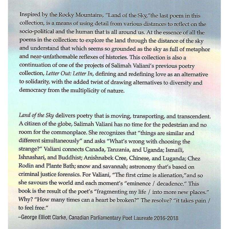 Land of the Sky (Inscribed by Author) | Salimah Valiani