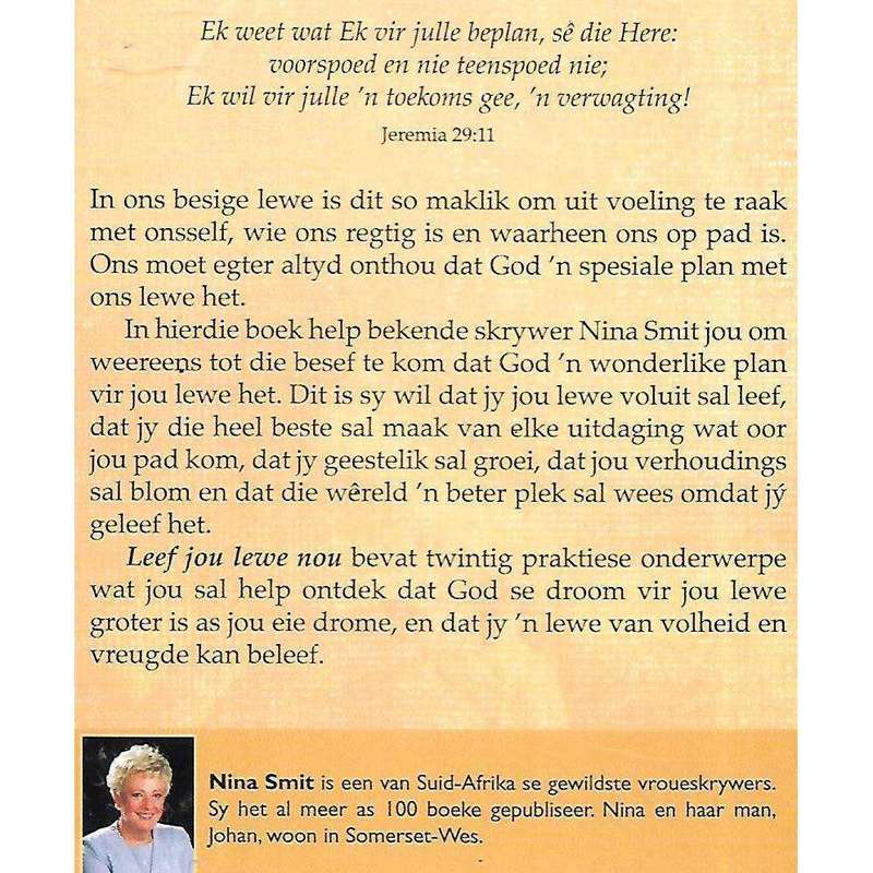 Leef Jou Lewe Nou: Ontdek God se Droom vir Jou Lewe | Nina Smit