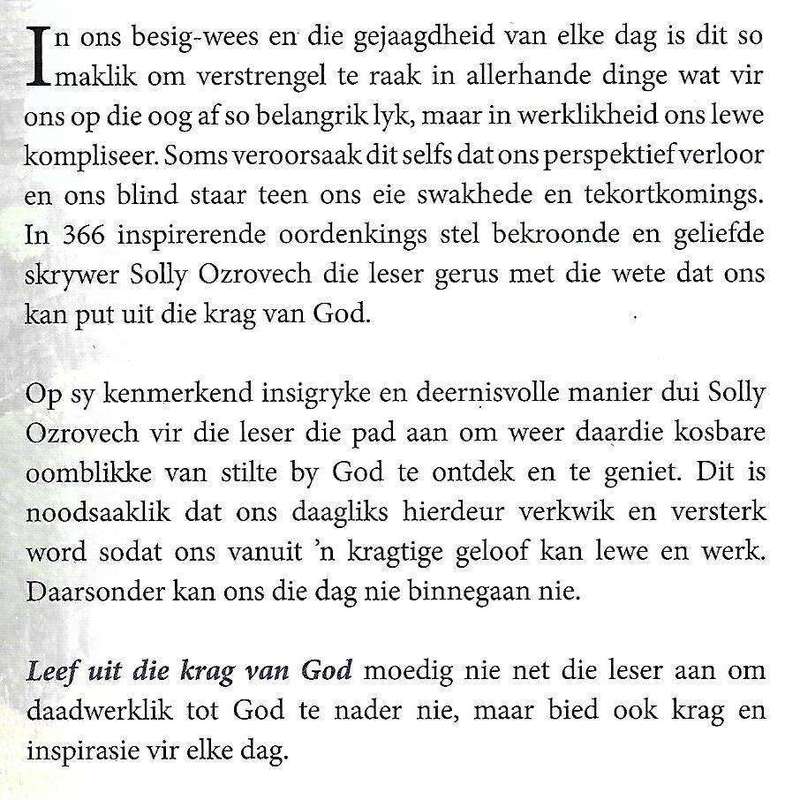 Leef Uit die Krag van God: 366 Oordenkings vir 'n Kragtige Geloofslewe (Afrikaans) | Solly Ozrovech