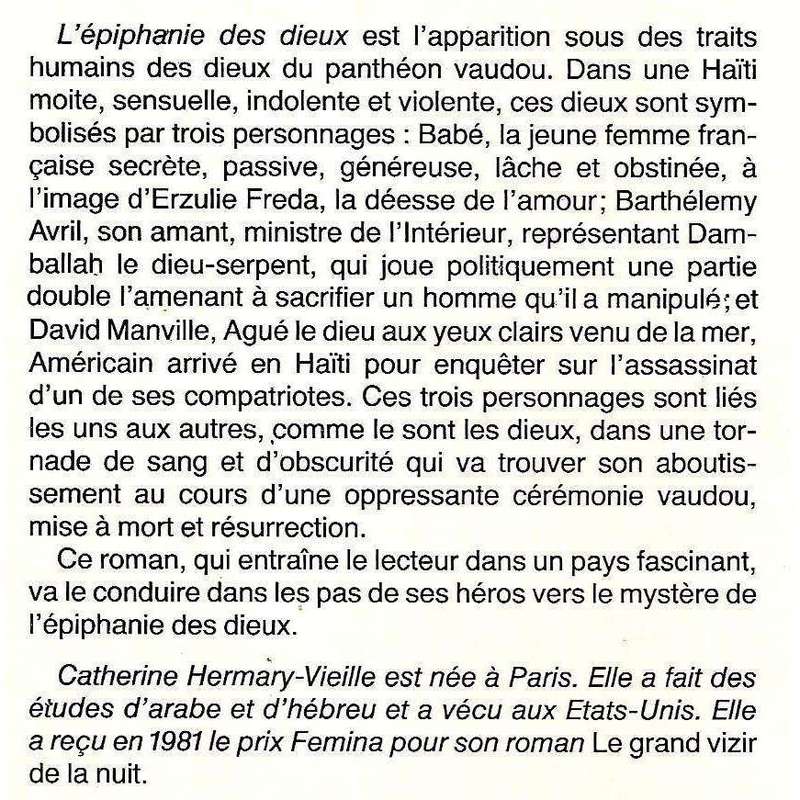 L'epiphanie des dieux (French) | Catherine Hermary-Vieille