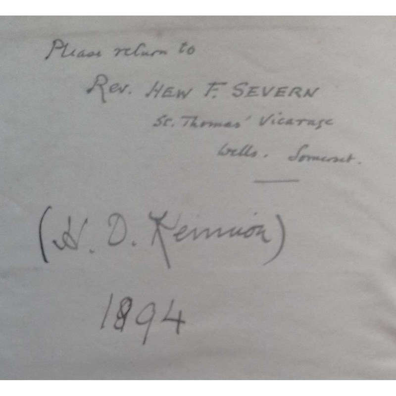 Life and Letters of Joseph Severn (Copy Belonged to Rev. Hew Severn, with Letter) | William Sharp