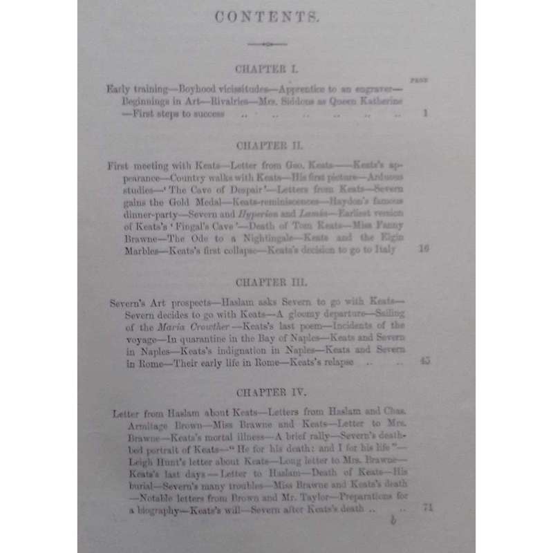 Life and Letters of Joseph Severn (Copy Belonged to Rev. Hew Severn, with Letter) | William Sharp