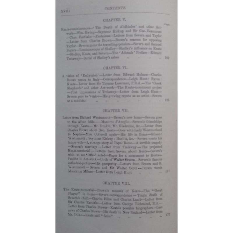 Life and Letters of Joseph Severn (Copy Belonged to Rev. Hew Severn, with Letter) | William Sharp