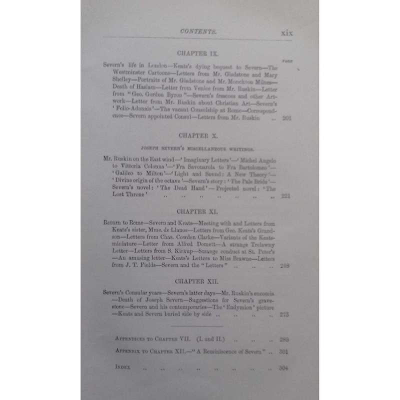 Life and Letters of Joseph Severn (Copy Belonged to Rev. Hew Severn, with Letter) | William Sharp