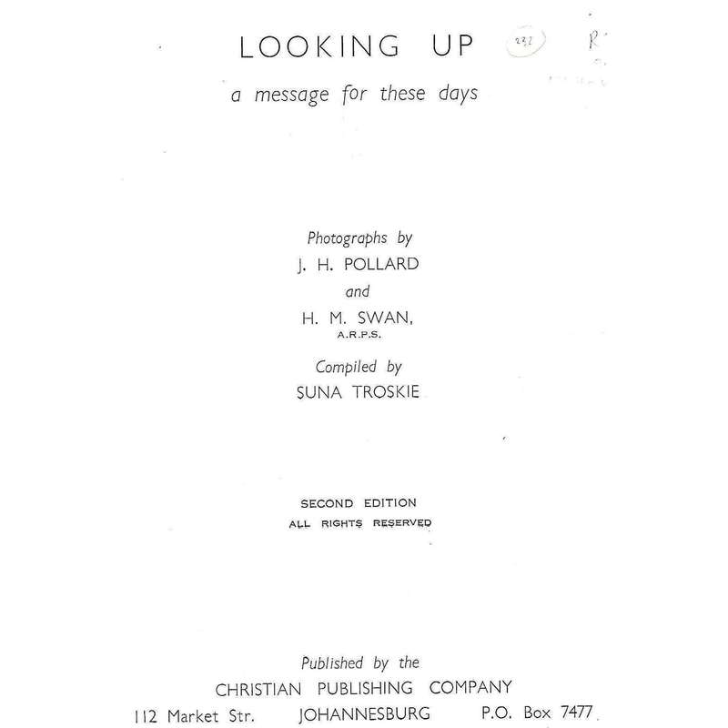 Looking Up: A Message for These Days | J. H. Pollard, et. al.