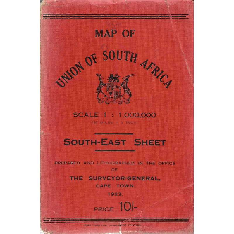 Map of Union of South Africa: South-East Sheet
