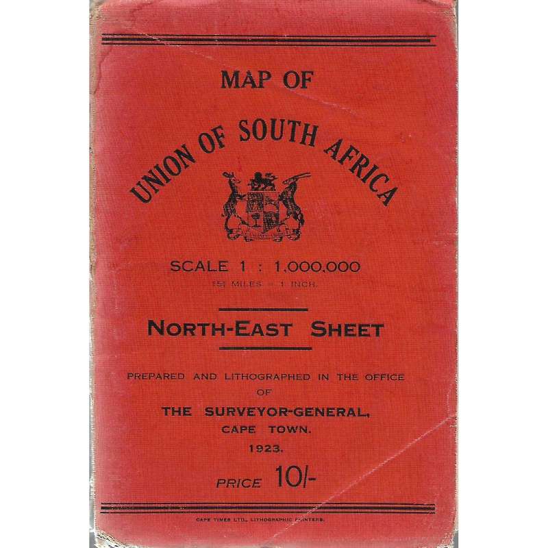 Map of Union of South Africa:North-East Sheet