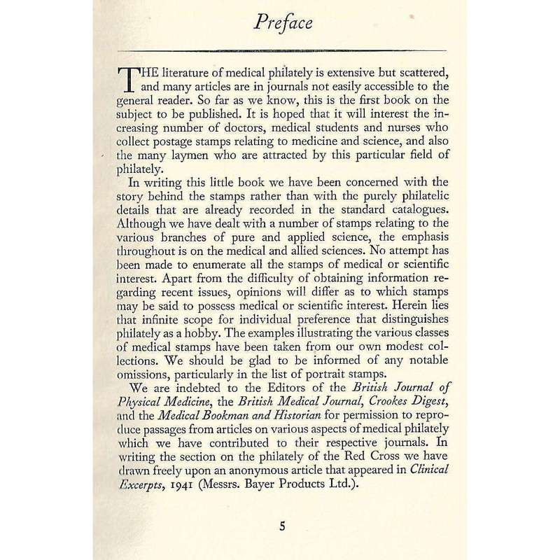 Medicine and Science in Postage Stamps | W. J. Bishop and N. M. Matheson