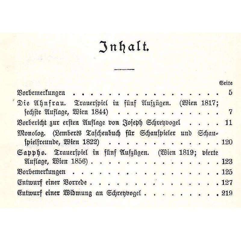 Mesiterdramen (German) | Franz Grillparzer
