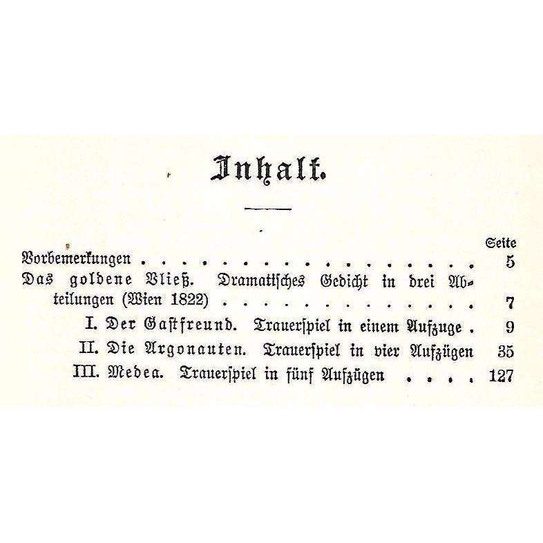 Mesiterdramen (German) | Franz Grillparzer