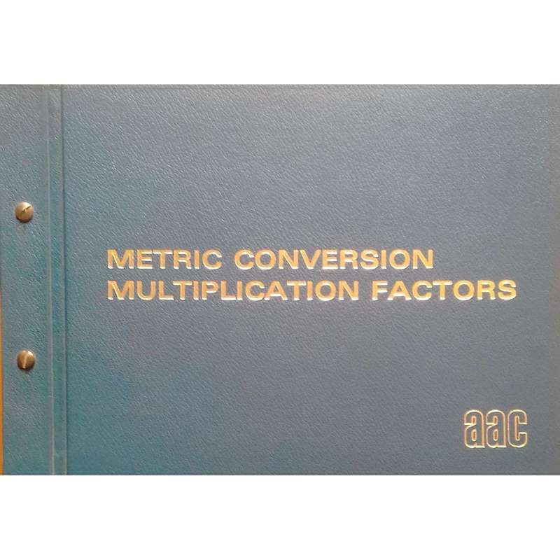 Metric Conversion Multiplication Factors