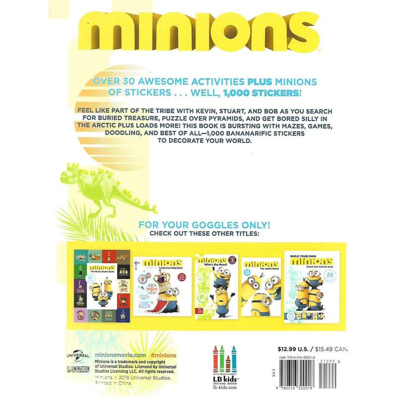 Minions Big Boss Sticker Book | LB Kids