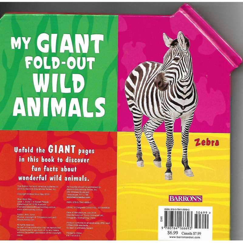 My Giant Fold-Out Wild Animals | Amy Junor