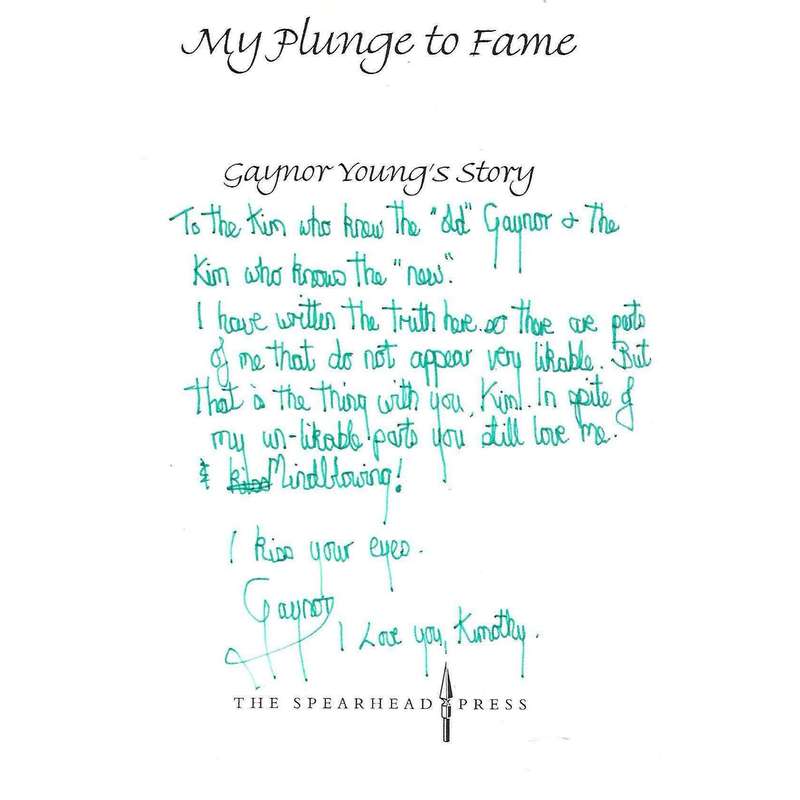 My Plunge to Fame: Gaynor Young's Story (Inscribed by Author) | Gaynor Young