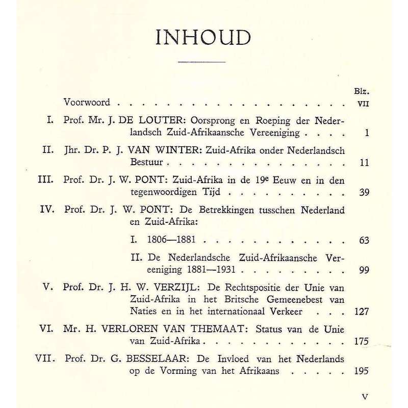 Nederland - Zuid-Afika (Commemorative Volume)