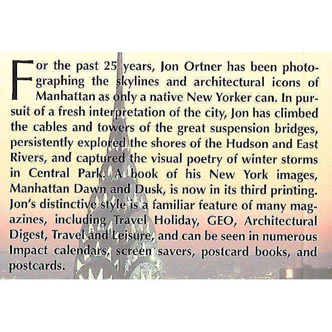 New York: Dawn and Dusk (A Book of 30 Postcards)  | Jon Ortner (Photographer)