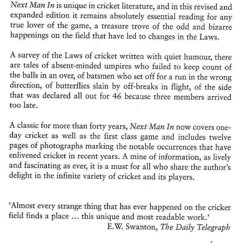 Next Man In: A Survey of Cricket Laws and Customs | Gerald Brodribb