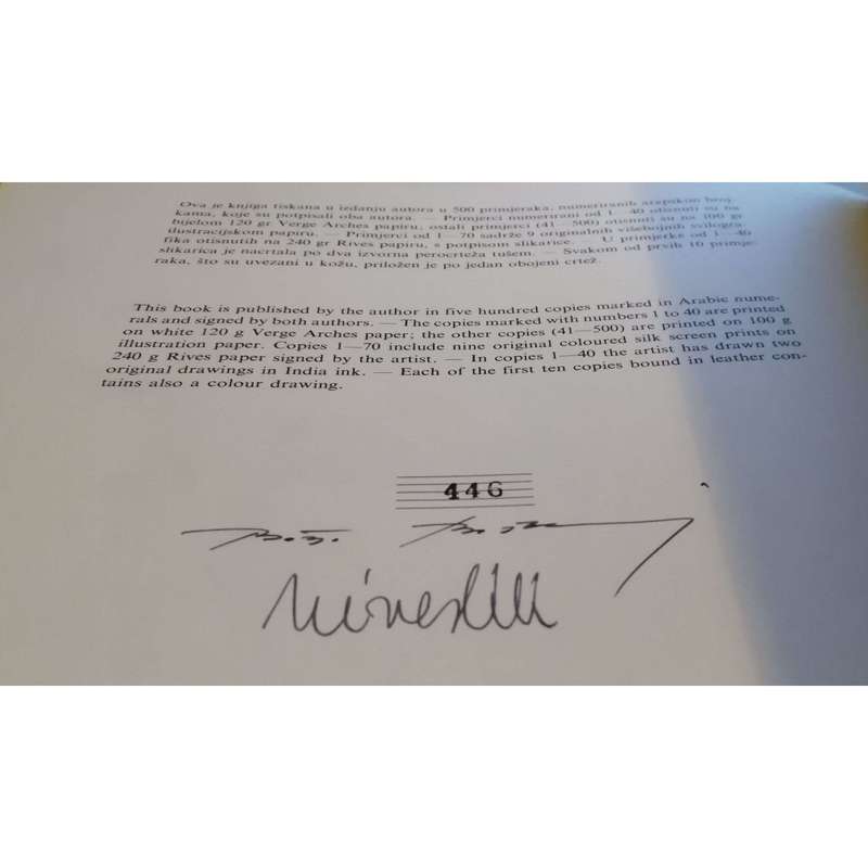 Nives Kavuric-Kurtovic: Crtezi Drawings (Limited Numbered Edition of 500 Copies, Copy Number 446)...