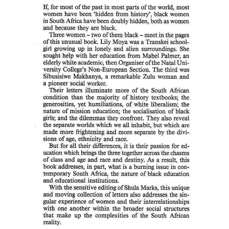 Not Either an Experimental Doll: THe Seperate Worlds of Three South African Women | Shula Marks (...