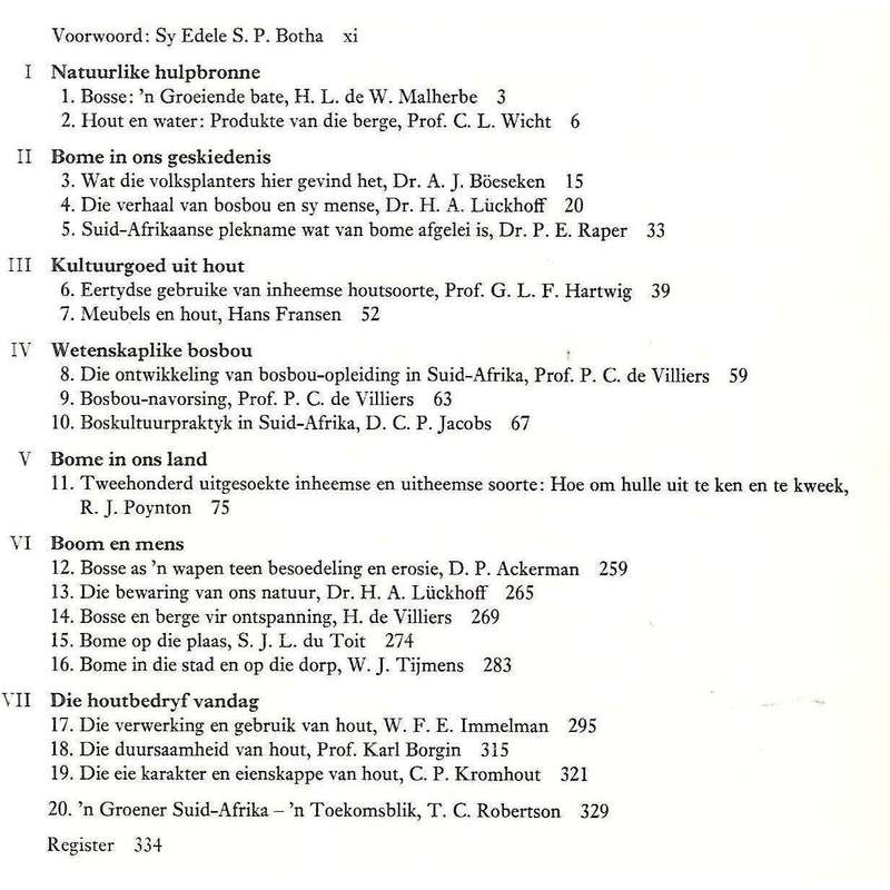 Ons Groen Erfenis (Signed by Co-Author D. P. Ackerman) | W. F. E. Immelmn, et al.