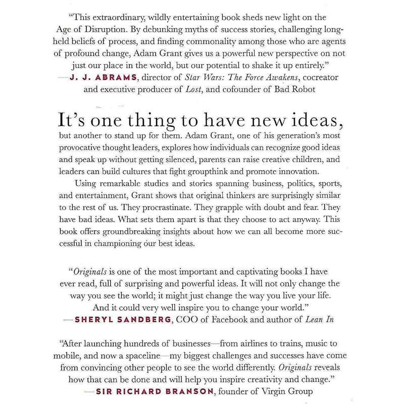 Originals: How Non-Conformists Move the World (Author's Signature Pasted In) | Adam Grant