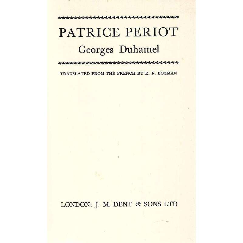 Patrice Periot | Georges Duhamel