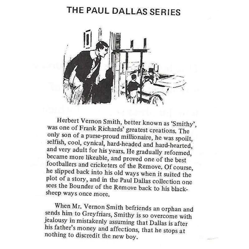Paul Dallas at Greyfriars (Limited Edition, Signed) | Frank Richards
