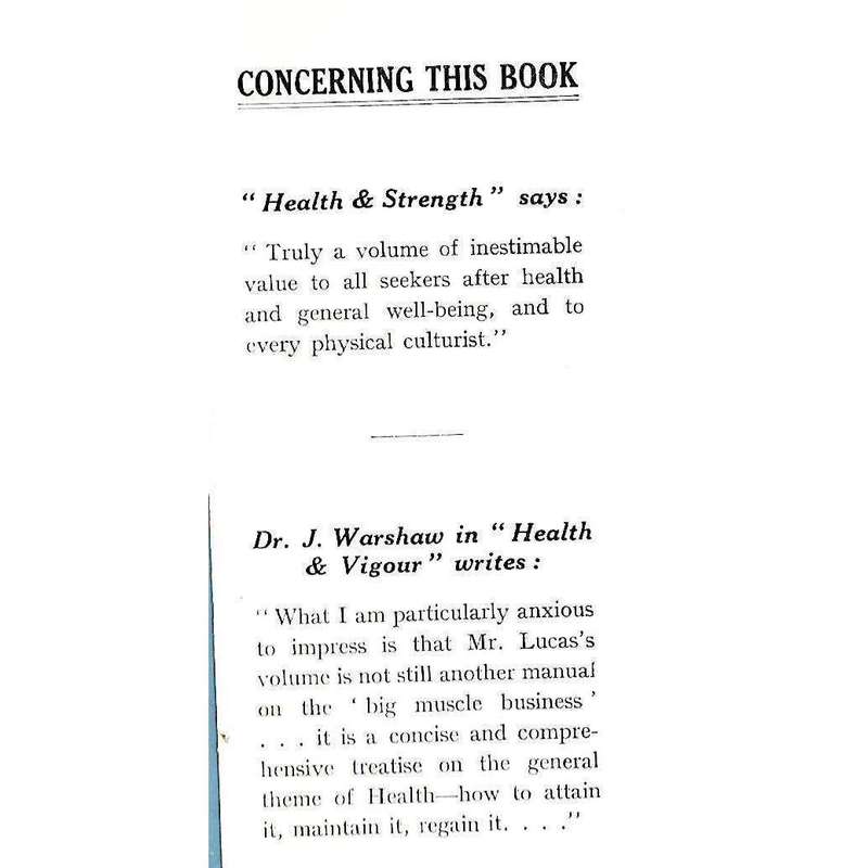 Physical Culture Simplified | W. R. Lucas