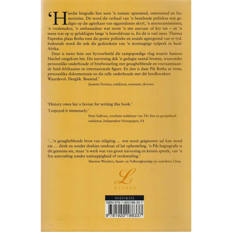 Pik Botha En Sy Tyd (Afrikaans Edition) | Theresa Papenfus