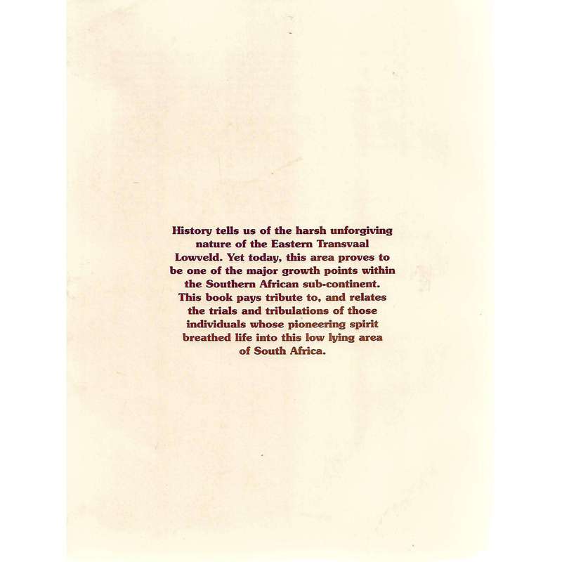 Pioneers of the Lowveld (Inscibed by Author) | Hans Bornman